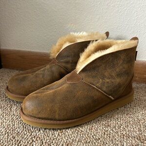 overland sheepskin slippers